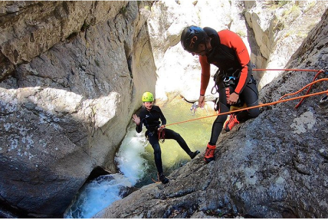 Descente en rappel