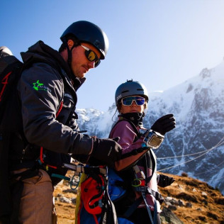 Baptême de l’Air en Parapente au dessus du Plan de l’Aiguille et Planpraz (Chamonix-Mont-Blanc, Haute-Savoie - 74)