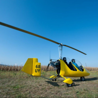 Baptême de l'air en ULM Autogire (Issenheim, Haut-Rhin - 68)
