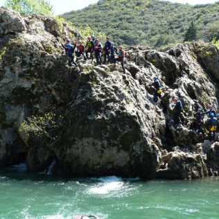 Canoë-Raft dans le Massif de Saint-Guilhem-le-Désert (Aniane, Hérault - 34)