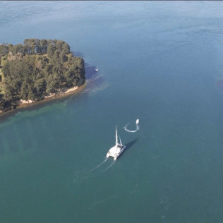 Croisière en Catamaran vers l’Île d’Houat au départ d’Arzon (Morbihan - 56)