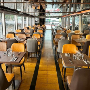 Privatisation du Lounge au Centre de Flottaison Body Float et Croisière Restaurant Bistronomique sur la Seine pour deux (Paris, Île-de-France- 75)