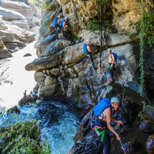 Canyoning dans les Gorges de la Guillera (Clara, Pyrénées-Orientales - 66)