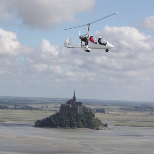 Vol Émotion en Gyrocoptère autour du Mont Saint-Michel et des Paysages Normands ou Bretons (Le Val-Saint-Père, Manche - 50)