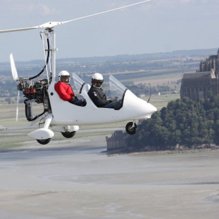 Vol Émotion en Gyrocoptère autour du Mont Saint-Michel et des Paysages Normands ou Bretons (Le Val-Saint-Père, Manche - 50)