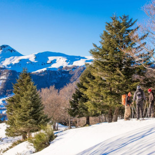 Balade Panoramique en Raquettes à Neige (Laveissière, Cantal - 15)