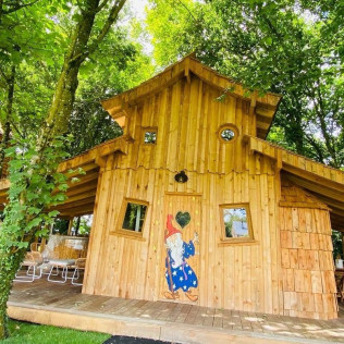 Séjour de 2 nuits en Lodge Merlin avec Bain Nordique Privatif au Jardin Zen du Quistillic (Guerlédan, Côtes-d'Armor - 22)