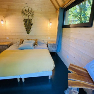 Séjour de 2 nuits en Ecolodge avec Bain Nordique Privatif au Jardin Zen du Quistillic (Guerlédan, Côtes-d'Armor - 22)