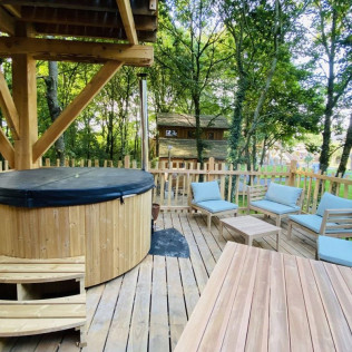 Séjour de 2 nuits en Ecolodge avec Bain Nordique Privatif au Jardin Zen du Quistillic (Guerlédan, Côtes-d'Armor - 22)