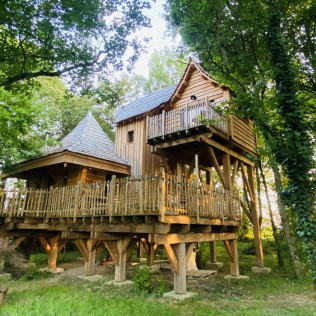 Séjour de 2 nuits en Ecolodge avec Bain Nordique Privatif au Jardin Zen du Quistillic (Guerlédan, Côtes-d'Armor - 22)