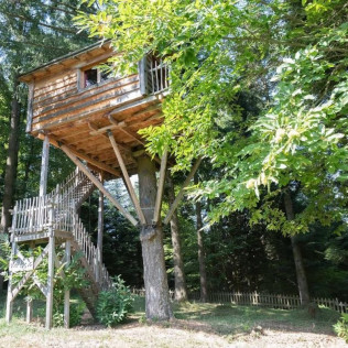 Séjour Insolite : Nuit en Cabane “HÉRISSON” ou “MARMOTTE” avec Petit-déjeuner et Spa (Belsentes, Ardèche - 07)