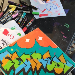 Atelier Street-Art sur Toile avec Graffiti Paris (Paris - 75)