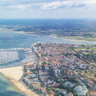 Survol du Bassin d'Arcachon (Gironde - 33)