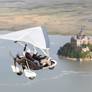 Tour du Mont Saint-Michel en ULM Pendulaire (Le Val-Saint-Père, Manche - 50)