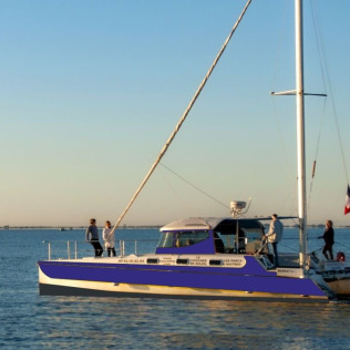Promenade en Catamaran Mansathau dans l'Étang de Thau (Mèze, Hérault - 34)