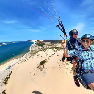 Vol en Parapente de 30min avec Vidéo 360° sur la Dune du Pilat (La-Teste-de-Buch, Gironde - 33)