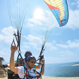 Vol en Parapente de 10min avec Vidéo 360° sur la Dune du Pyla (La-Teste-de-Buch, Gironde - 33)