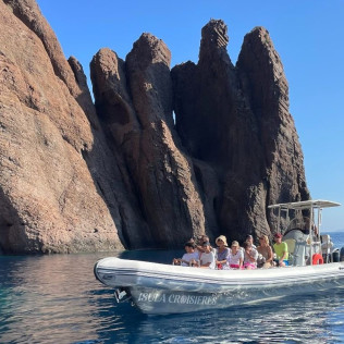 Excursion maritime : Sortie en Bateau aux Calanques de Piana avec Baignade/Snorkeling à Capo Rosso (Sagone/Cargèse, Corse-du-Sud- 20)